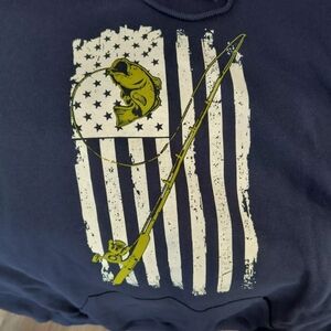 Rugged Legacy American Flag Fishing Hoodie Sweatshirt